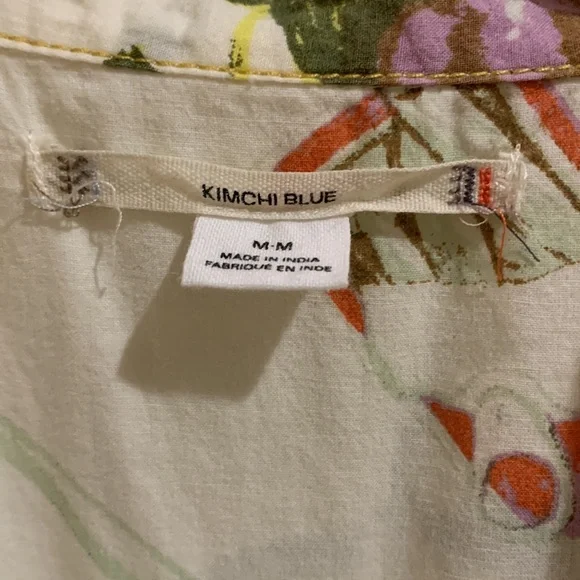 Urban Outfitters Lana Souvenir Fruit Print Short Sleeve Button Down Shirt Resort - Picture 4 of 11